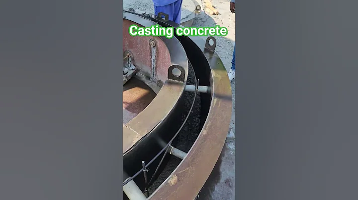 Concrete casting for round mold. #precast #precastconcrete #soakaway