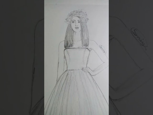 fashion design pencil sketch #art #artist #fashionart #short #shortvideo #fashion #artwork #dress