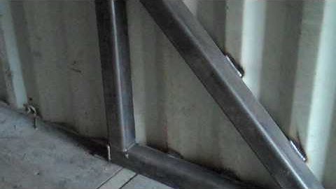 Shipping Container with gantry beam fitted www.bullmanscontainers.co.uk