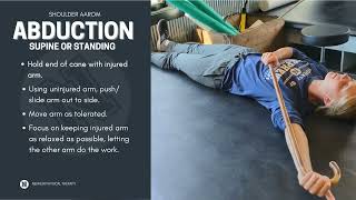 Shoulder AAROM Cane - Abduction (Supine or Standing)
