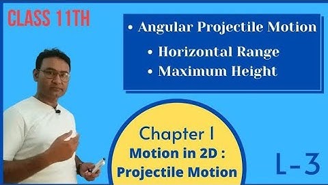 Angular projectile motion| Horizontal Range || Maximum height || L3 || Beta classes || Yogesh sir |