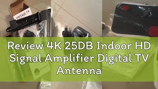 Review 4K 25Db Indoor Hd Signal Amplifier Digital Tv Antenna Booster Hdtv Conversion Head High Sign