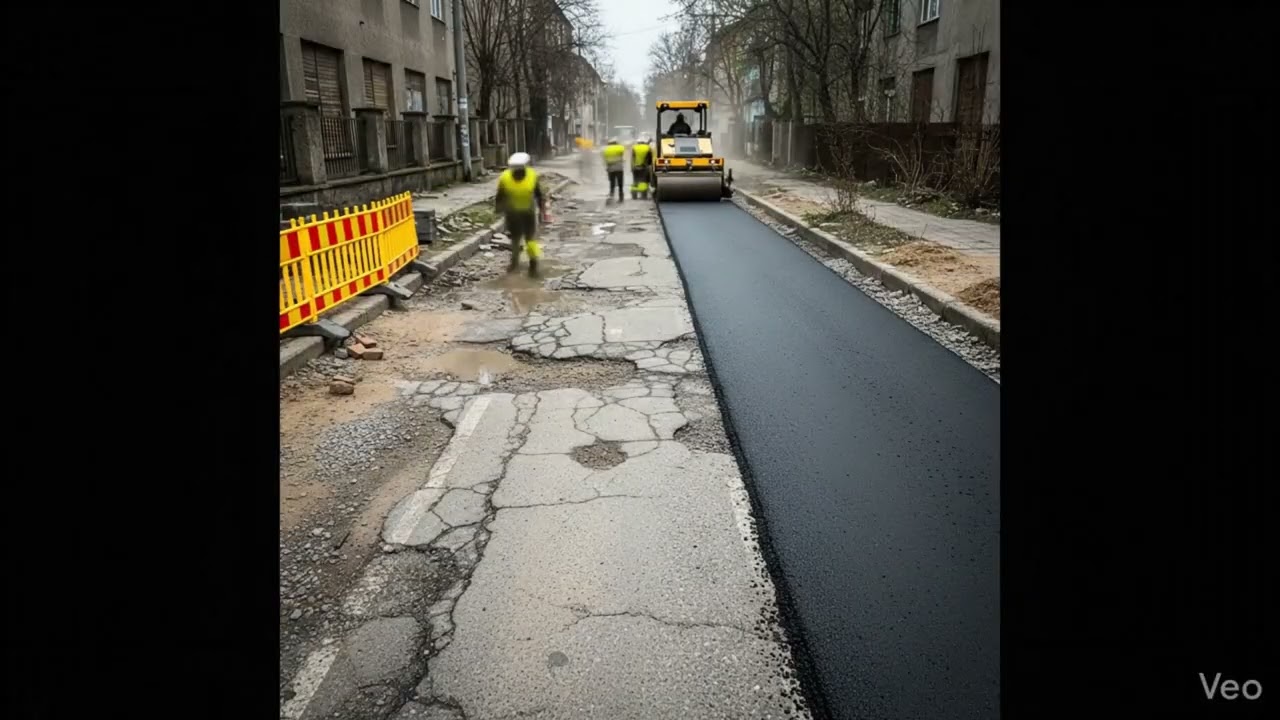 From Broken Road to Luxury Street | Cinematic Road Transformation