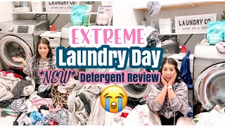 *NEW* ALL DAY LAUNDRY ROUTINE // EXTREME LAUNDRY MOTIVATION  & ( Mrs.Meyers) Detergent Review!!!