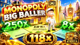 MONOPOLY Big Baller 118X 5 Rolls highlights #evolution #casino #monopoly 