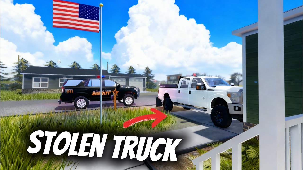 Someone Stole My Truck Right Out My Driveway COPS CALLED! (Roblox American Plains Mudding)