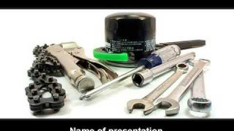 Motorcycle Tools PowerPoint Template by PoweredTemplate.com