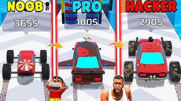 SHINCHAN NOOB vs PRO vs HACKER in Build a Car with FRANKLIN & CHOP | DREAM SQUAD