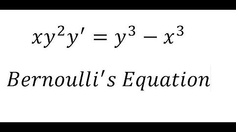 Calculus Help: Bernoulli