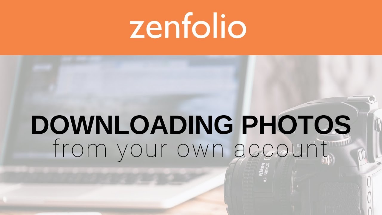 How to Download Photos Back From Your Account Zenfolio Classic YouTube