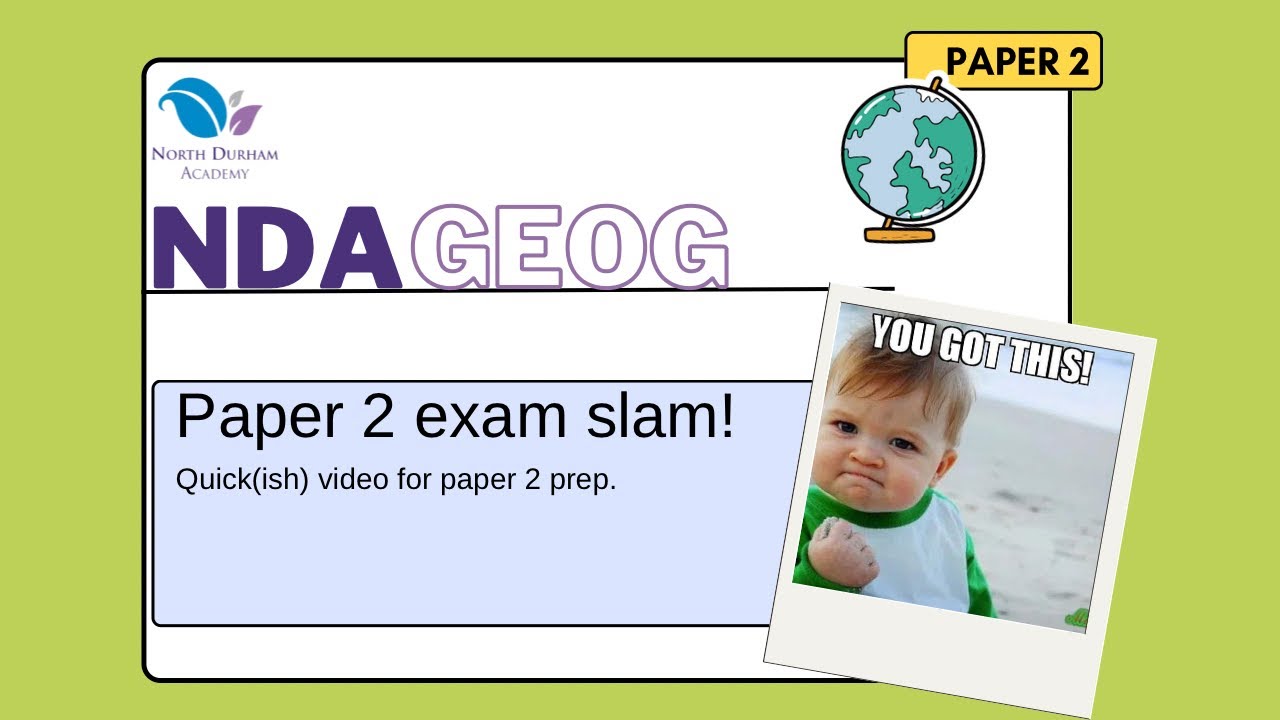 AQA GCSE Geography Paper 2 exam slam