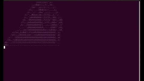 Parrot.live command animation on Ubuntu (Easter Egg) #shorts r