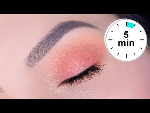 5 MINUTE Soft Peachy Eye Look