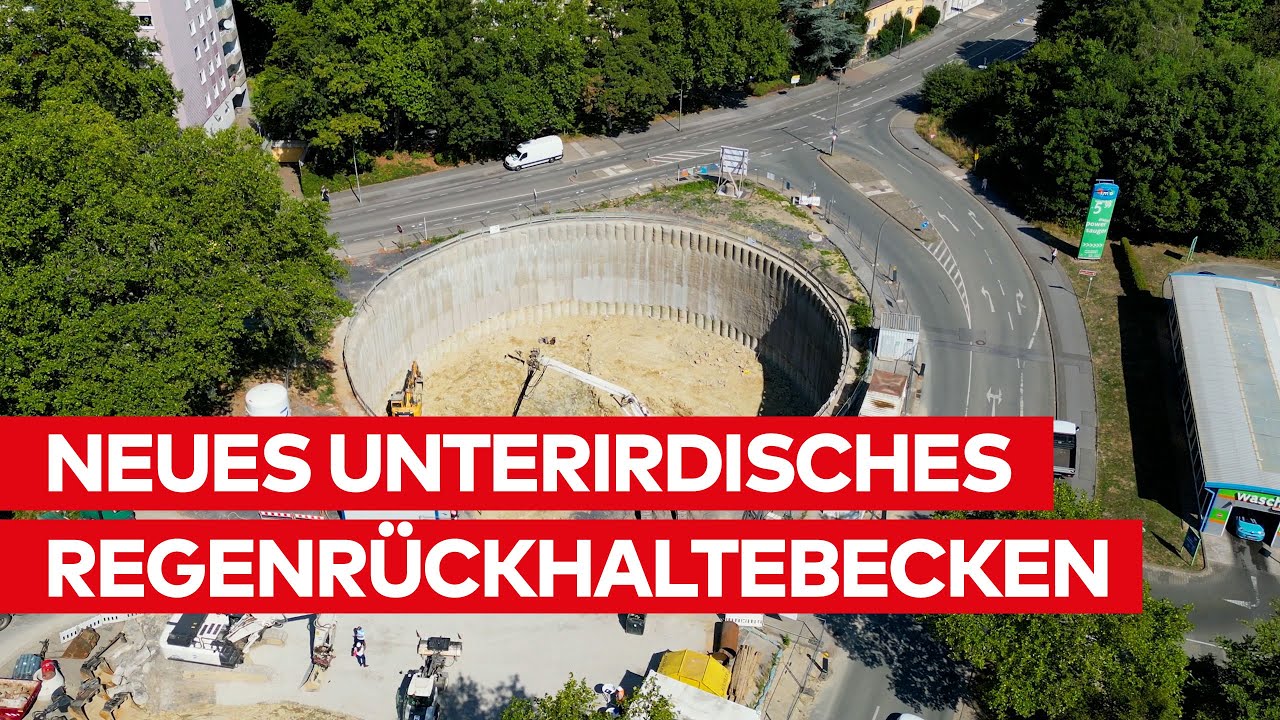 Weiterer Baustein für den Überflutungsschutz: Neues Unterirdisches Regenrückhaltebecken in Dorstfeld