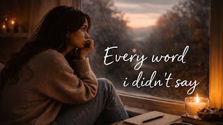 ”Every Word i didn’t say 
