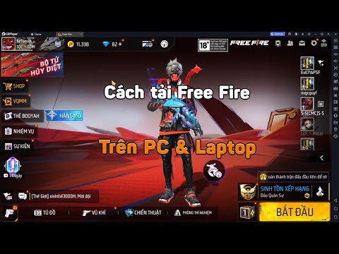 Cách tải Game Free Fire (FF) trên máy tính pc hay laptop | Cách chơi Free Fire trên pc mới 2023
