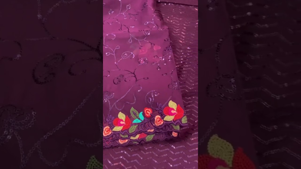 Pure wine colour with thread work 9888200221….