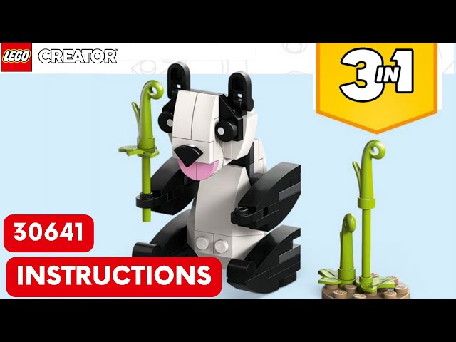 LEGO Panda Bear Building Instructions - Frugal Fun For Boys and Girls