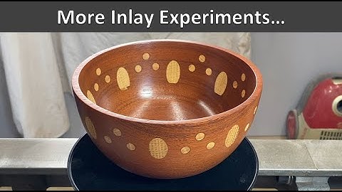 More Inlay Experiments - Woodturning