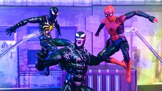 Spider-Man and Spider-man (Anti-Ock Suit) vs Venom | Spider-Man Stop Motion Battle
