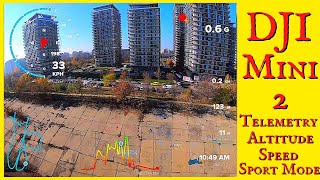 Real Time Telemetry at High Speed with DJI Mini 2 - Sport mode | Payload Test | Drone Telemetry