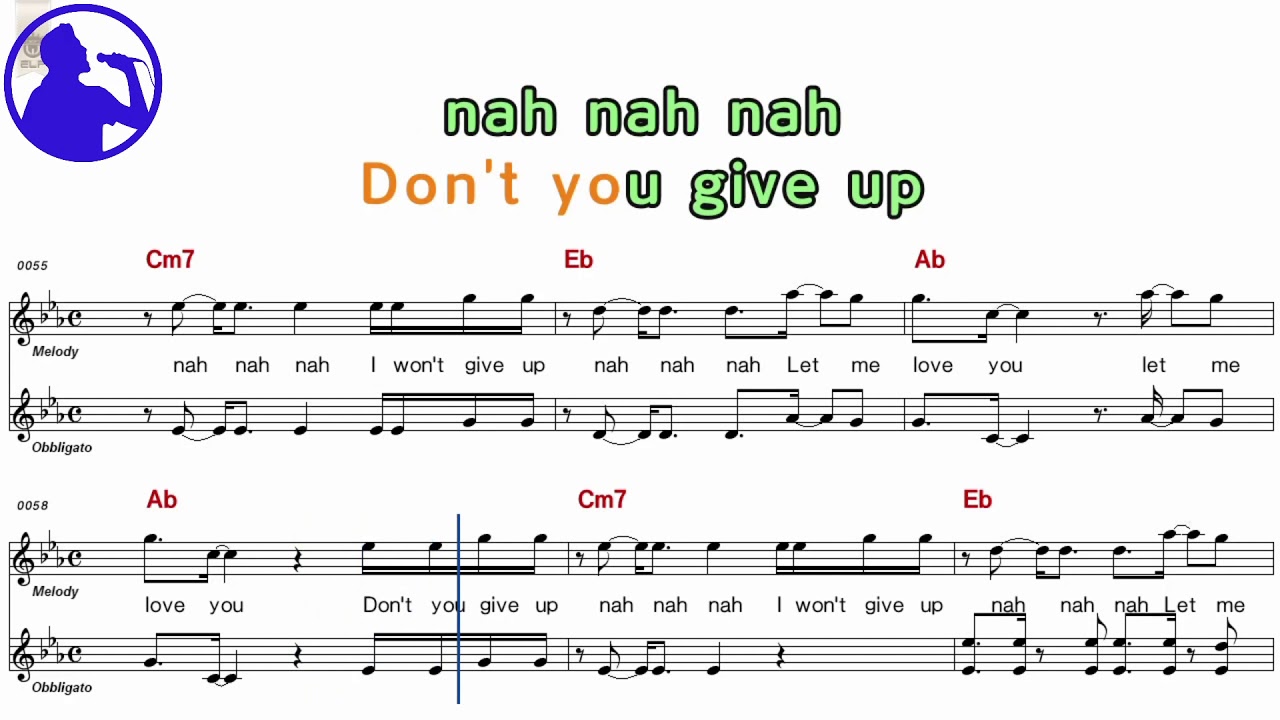 DJ Snake - Let me love you karaoke version sheet music for players,chorus added(Ye karaoke)