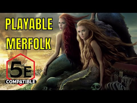 Playable MERFOLK RACE for Dungeons & Dragons 5E #4k