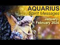 AQUARIUS SPIRIT MESSAGES "A STORM IS PASSING; NEW DOORS ARE OPENING FOR YOU" January - February 2024