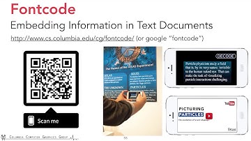 [SIGGRAPH 2018 Talk] FontCode: Embedding Information in Text Documents using Glyph Perturbation