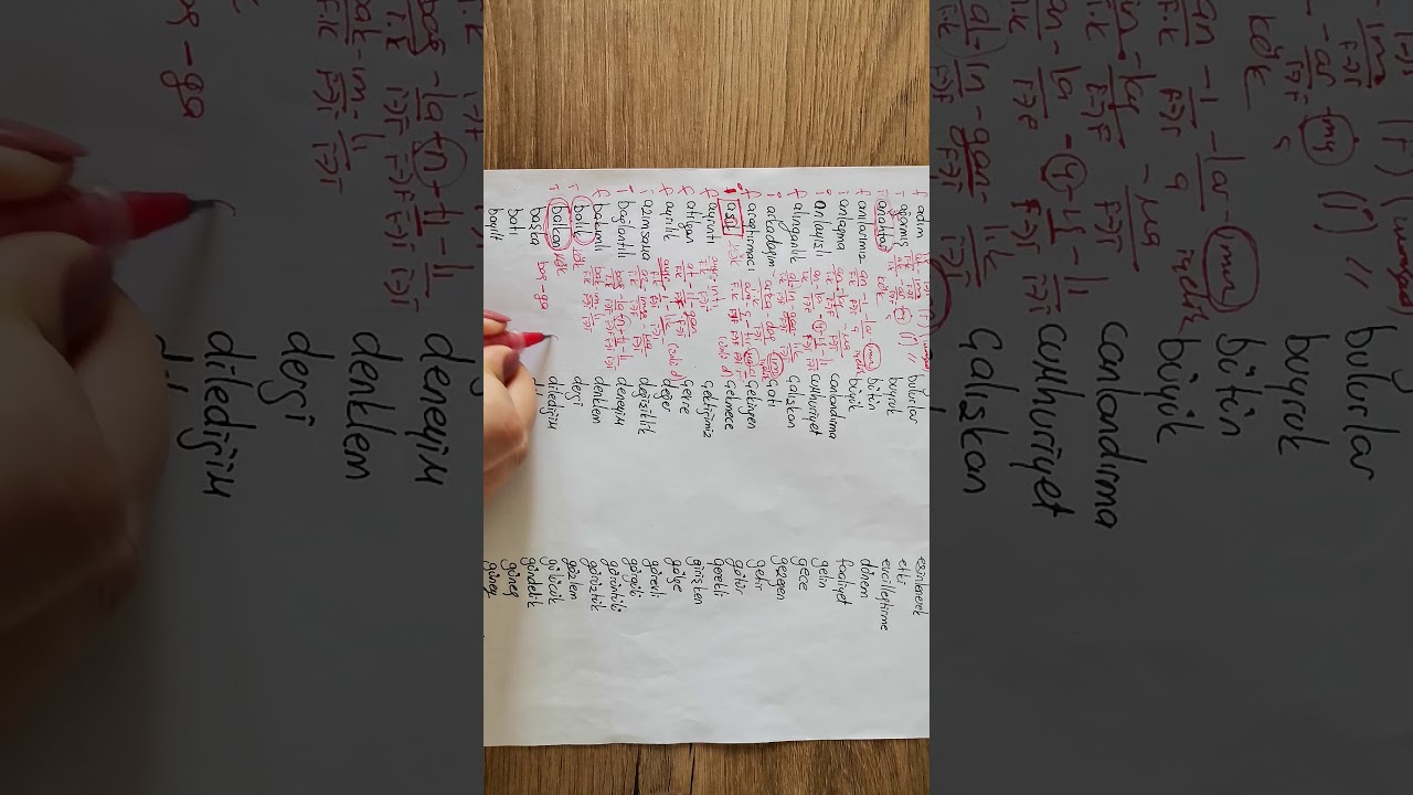 SÖZCÜKTE YAPI EK KÖK ÇALIŞMASI