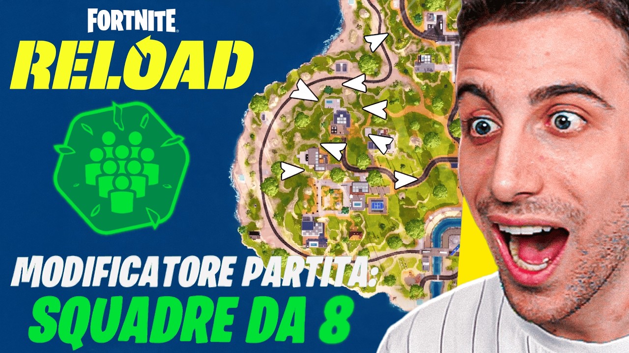SQUADRE da 8 Giocatori su Fortnite! PROVIAMOLA! Fortnite ITA