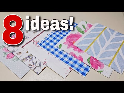 видео: 8 отличных идей с салфетками с рисунком! 👍 Посмотрите, что я сделал? ♻️🥰