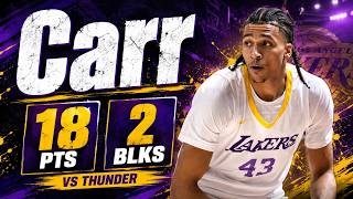 Cameron Carr 18 pts 2 blks vs Thunder 2026 Summer League