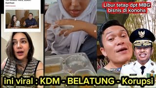 Viral ! DEDI MULYADI - MBG BELATUNG - KORUPTOR KORUPSI - MENHAN PRABOWO - ayu aulia - bumd cilacap ?