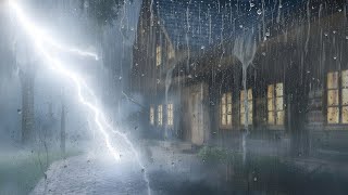 Rain & Thunder Sounds for Sleeping ⚡ Deep Sleep Rain Ambience