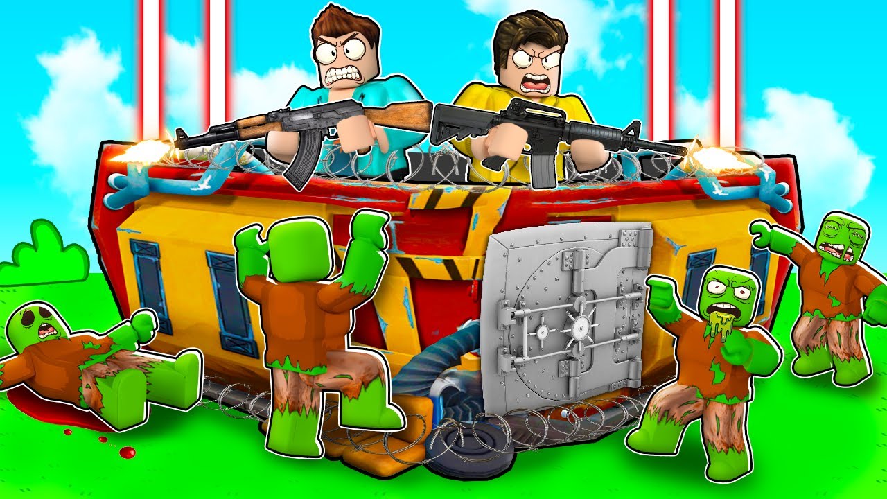 I Made BUNKER To Survive Zombie Apocalypse In Roblox!!