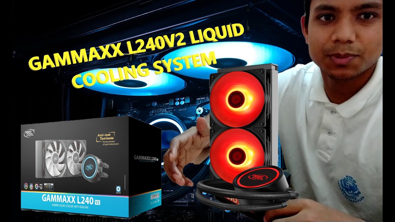 Deepcool Gammaxx L240 RGB Liquid Cooler Review, Install, Overclocking + Mystic light Effects