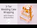 3-Tier Wedding Cake Style Gift Wrapping