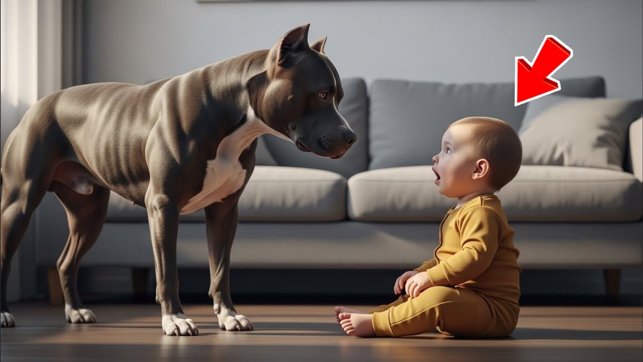 “NADIE CREERÍA LO QUE ESTE PITBULL LE HARÍA A ESTE BEBÉ ─  HASTA QUE TODO HAYA SIDO GRABADO...”