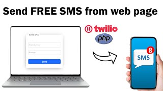 How to send SMS from website #twillio #sms Update