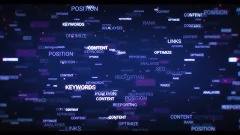 SEO Words Background Stock Motion Graphics