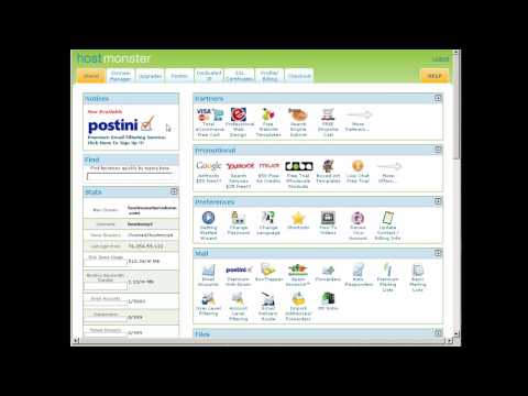 Hostmonster Web Hosting Review and Tour (1/2)