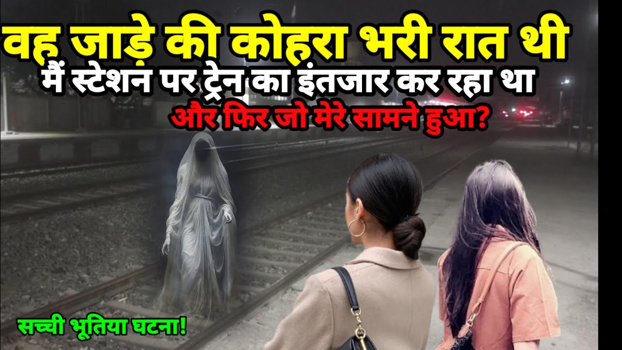 वह जाड़े की कोहरा भरी रात थी जब मैं ट्रेन का स्टेशन पर इंतजार कर रहा था? सच्ची भूतिया घटना!Ep458