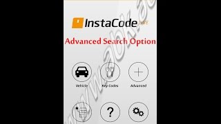 Instacode Live Searching For Lexus Key Code By The Advanced Search Option By Insta-Code Live