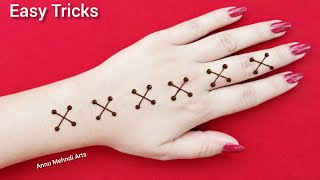 XXX... Letter se very easy mehndi tricks | New mehndi hack | Aasan si mehandi design |Easy mehndi 🥰 