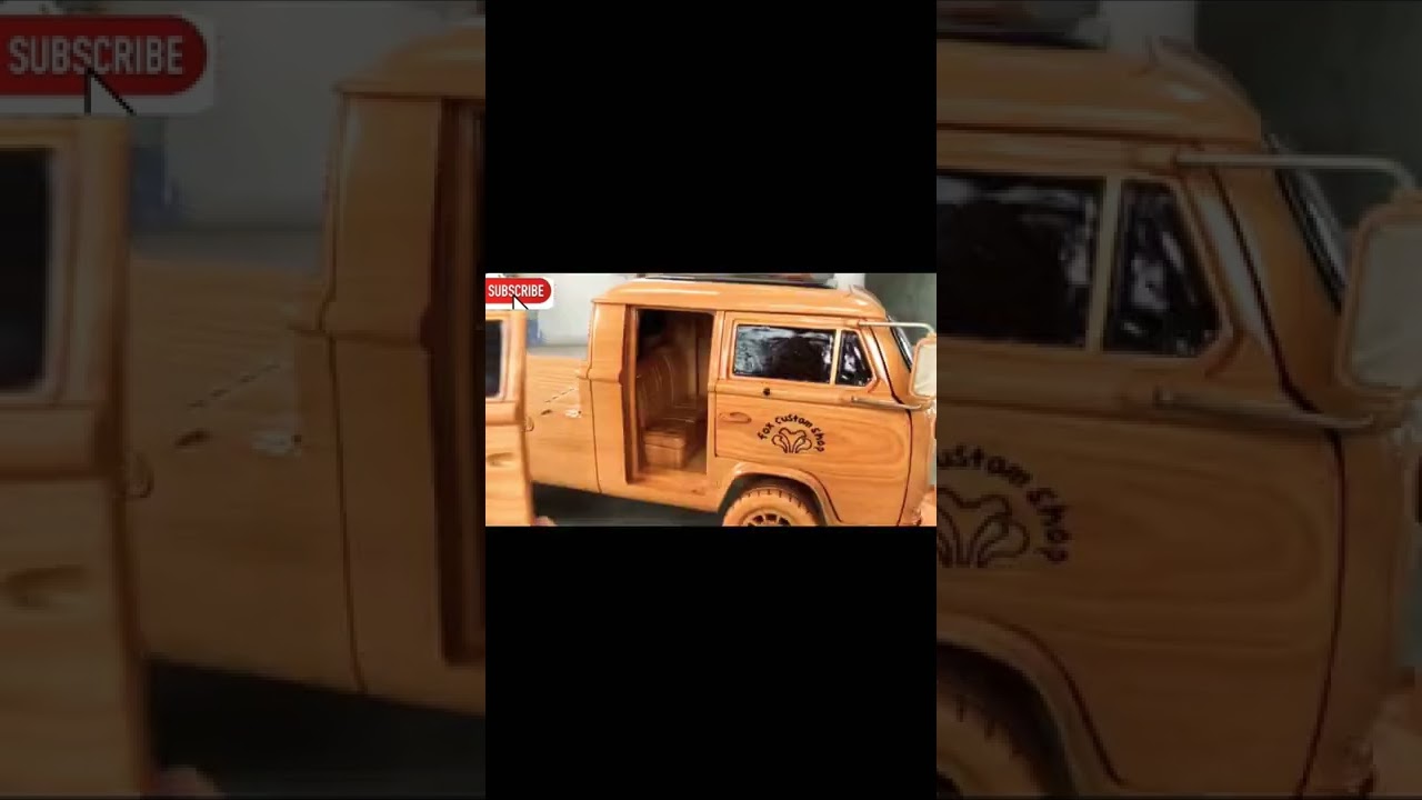 Wood Carving - Volkswagen Type 2 (1980) - Woodworking110