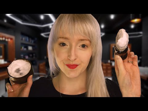 ASMR Men's Barber Shave & Haircut | Layered Sounds