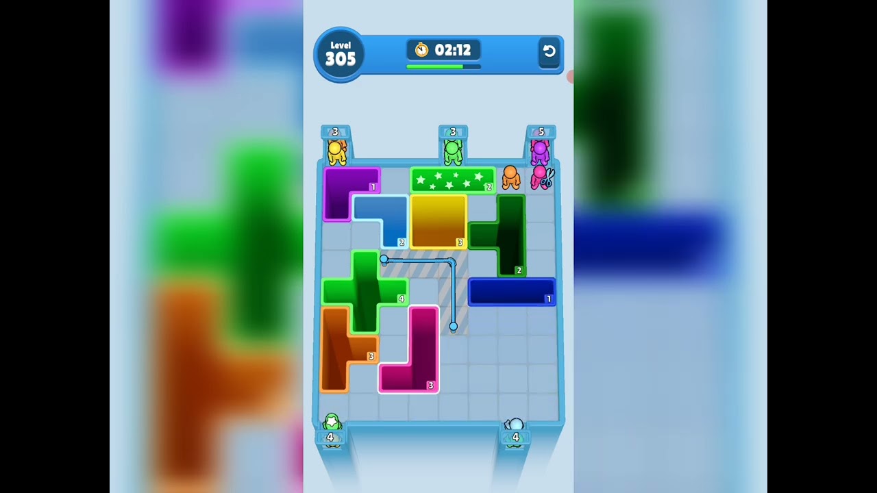 Drop Away Level 305 Solution Walkthrough