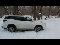 Toyota Fortuner по снегу и песку