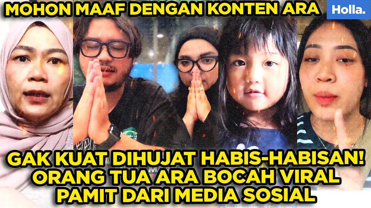 GAK KUAT DIHUJAT HABIS-HABISAN! ORANG TUA ARA BOCAH VIRAL PAMIT DARI MEDIA SOSIAL